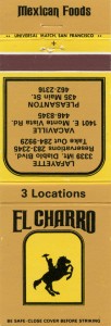 El Charro, Mexican Foods, 435 Main St., Pleasanton, California          